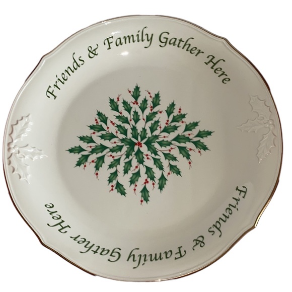 Lenox Holiday Lenox Holiday Dessert Platter 2 Friends Family Gather